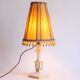 Opaline gilded glass table lamp, 1920s