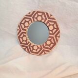 Sgraffito decorative mirror