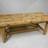 Mountain farm table and two benches