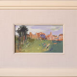 Post Impressionist Landscape with Village