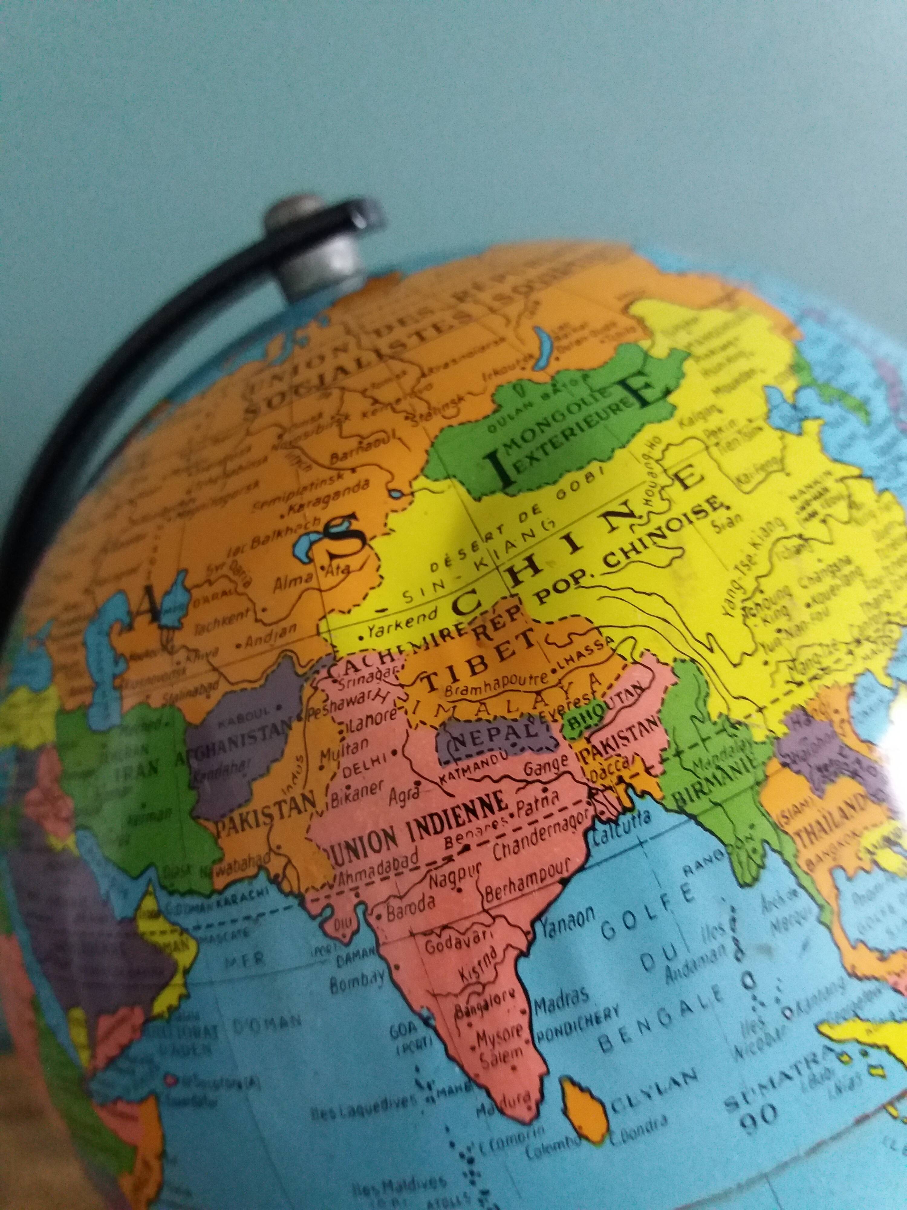 Globe world map Taride 50s 60s