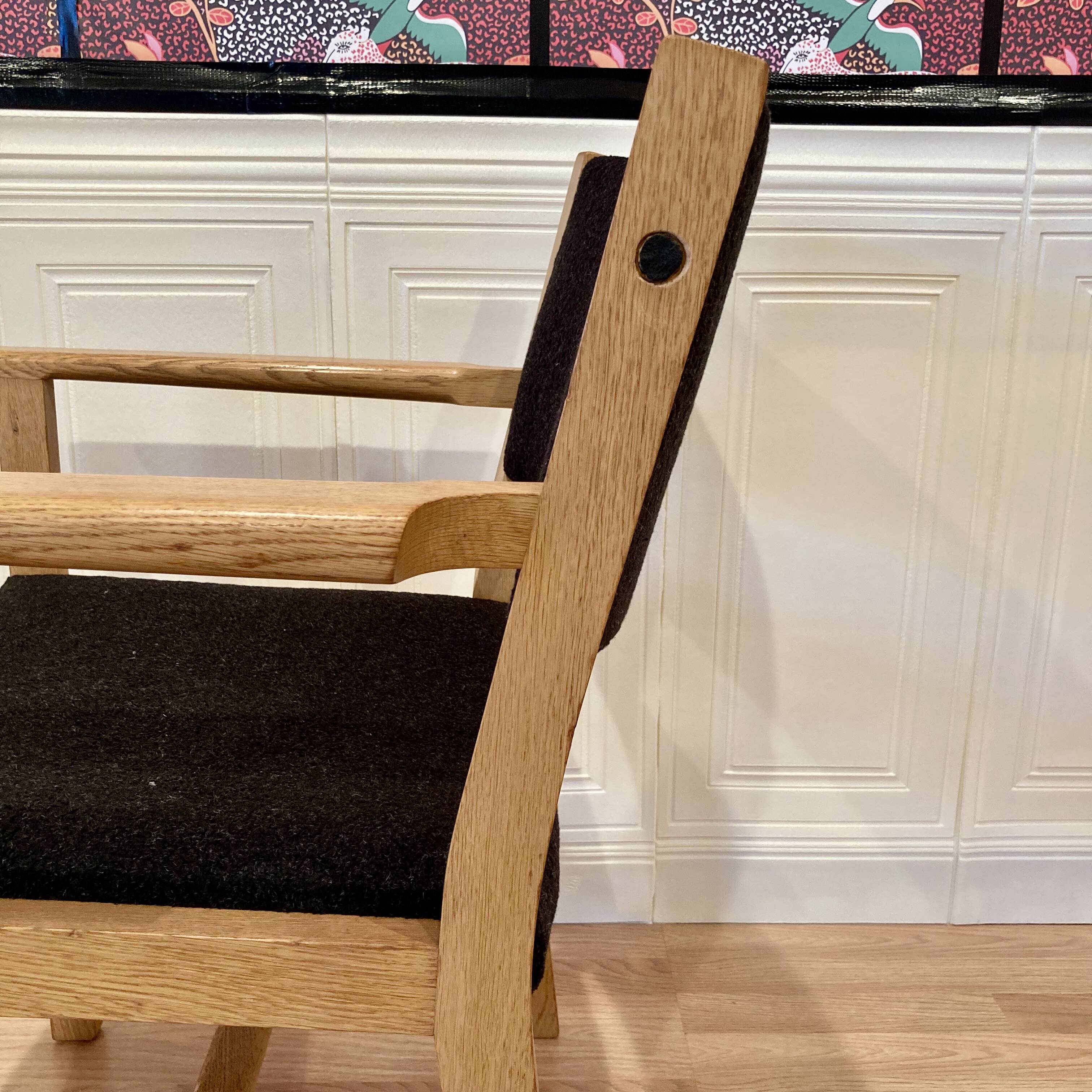 Ensemble de 4 fauteuils avec estampille "hans wegner" 1960.