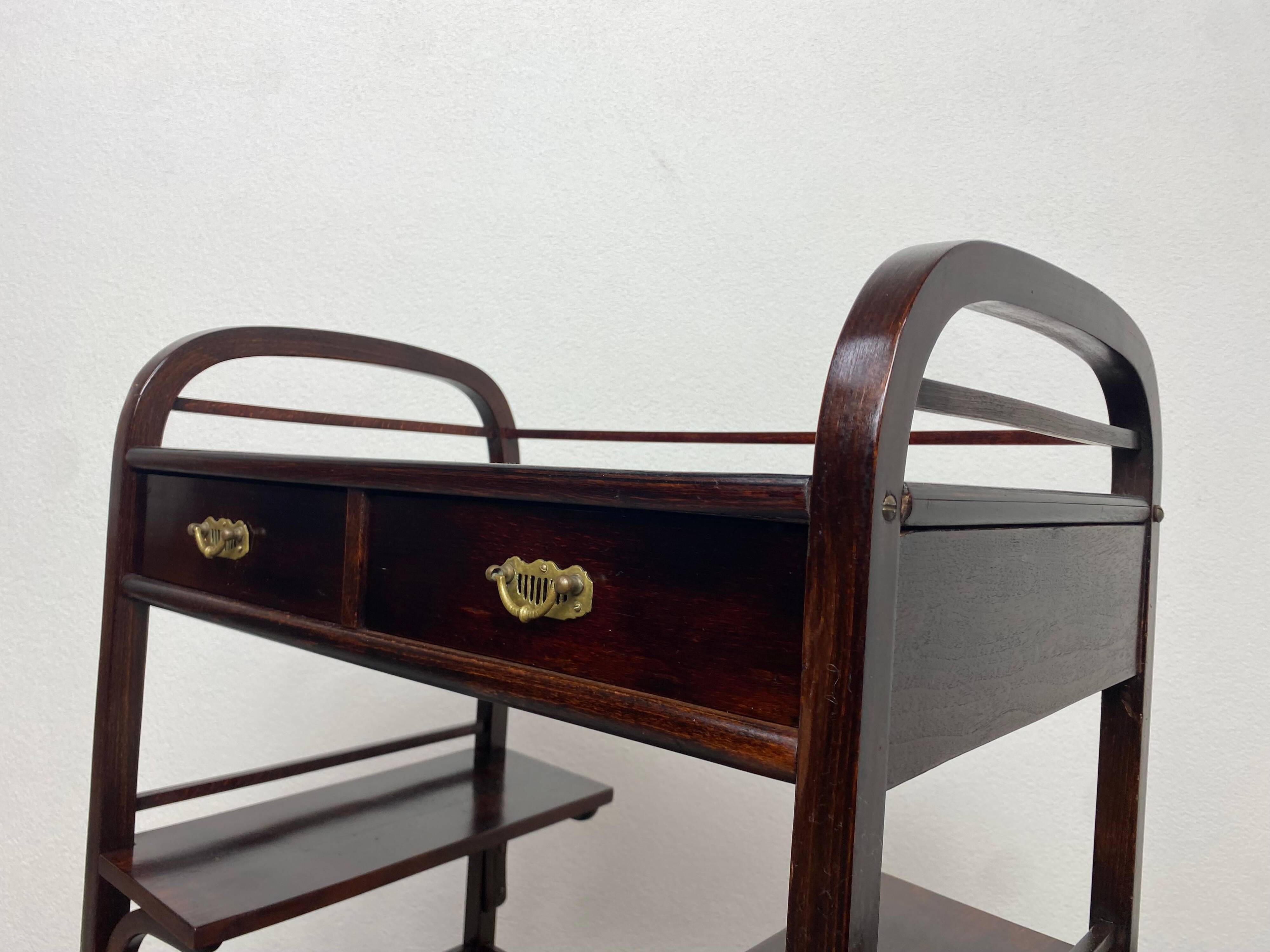 Vienna Secession shelf attributed to Koloman Moser and Otto Wagner executed by Fischel.