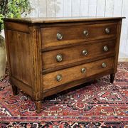 Louis XVI commode from the 18th century in walnut.