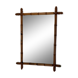 Large bamboo-style mirror 68x90cm