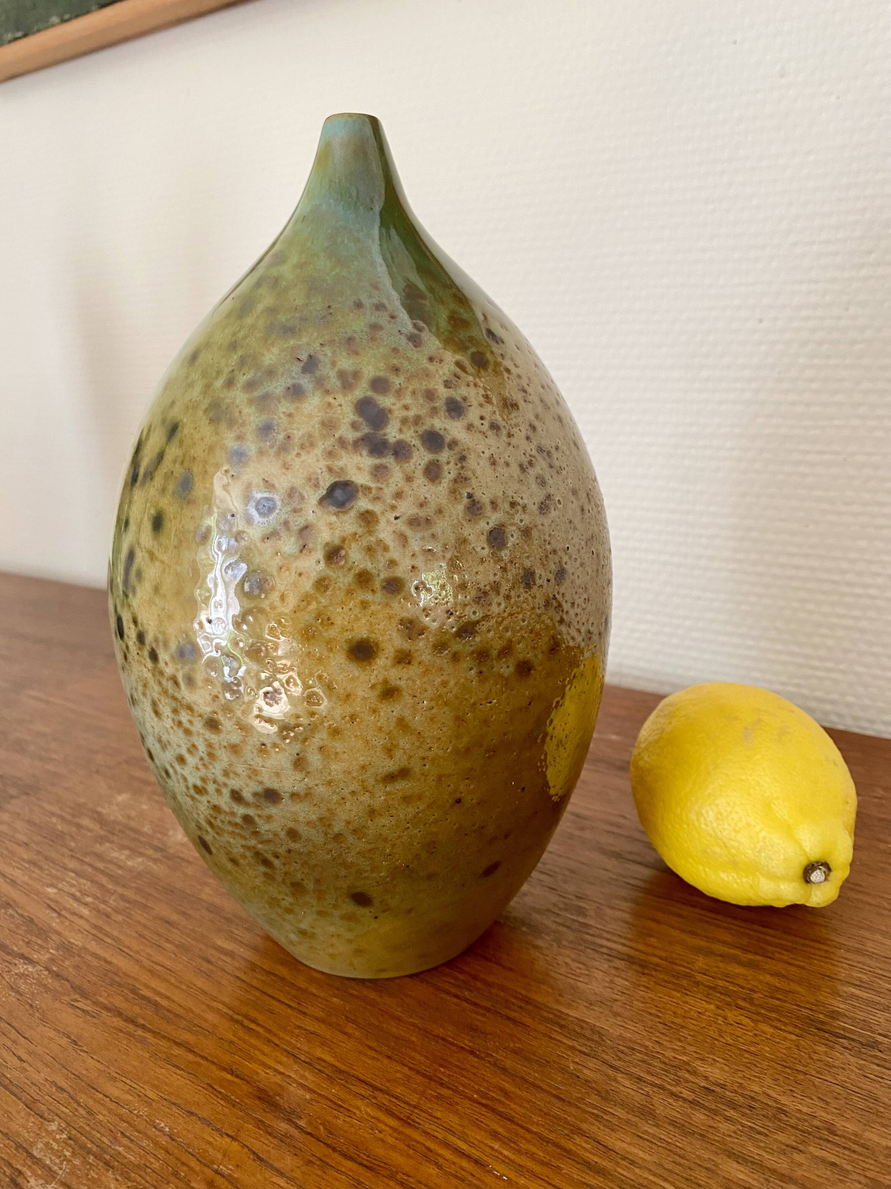 Antique handmade ceramic vase