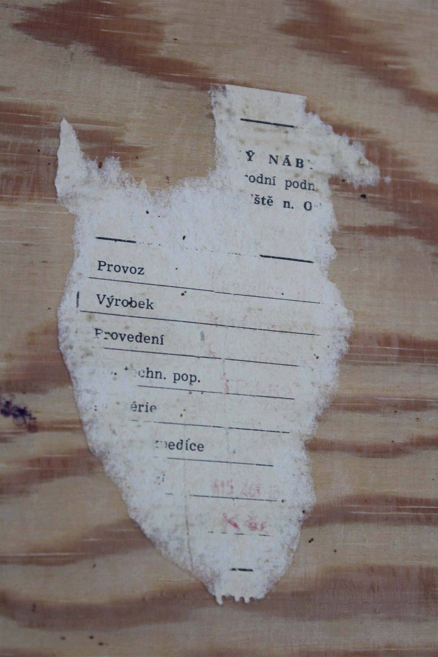 Mid-Century Modern Coffee Table with Glass Top from Cesky Nabytek, 1960s