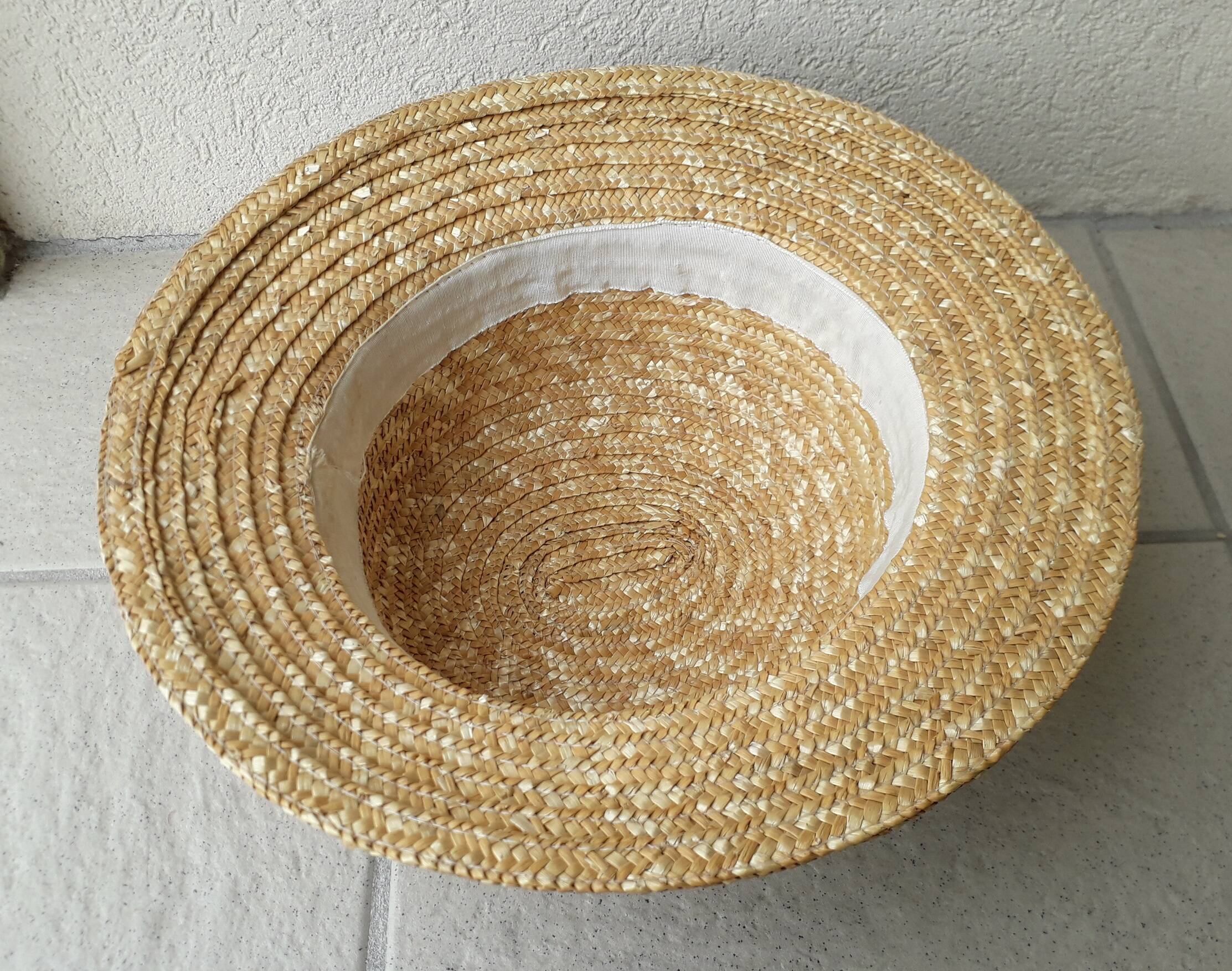 Boater style hat