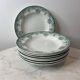 Set of 9 deep plates, ironstone Narcisses Onnaing