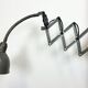 Grey Industrial Scissor Wall Lamp from Elektroinstala, 1960s