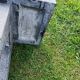 Old garden furniture in vintage stone