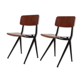 Ensemble de deux chaises d'école par Marko, Pays-Bas années 70