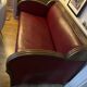 Leather and wood lounge from the 1950s.