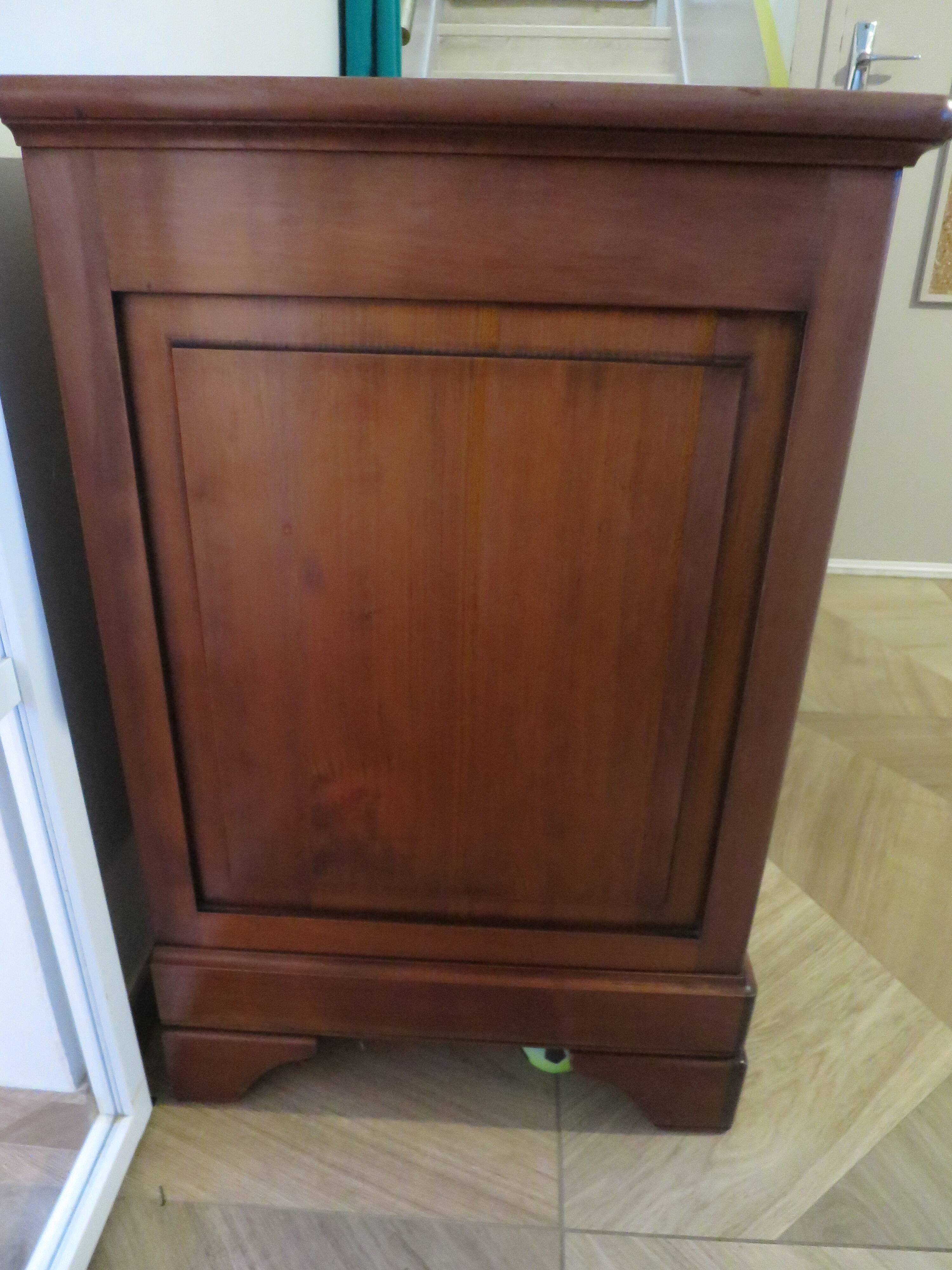 Antique - chest of drawers - 4 drawers - solid wood - cherry