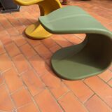Set of designer outdoor stools
