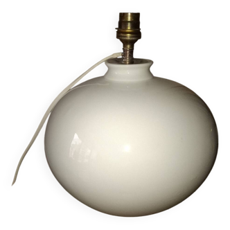 Limoges porcelain ball lamp base from the 60s and 70s