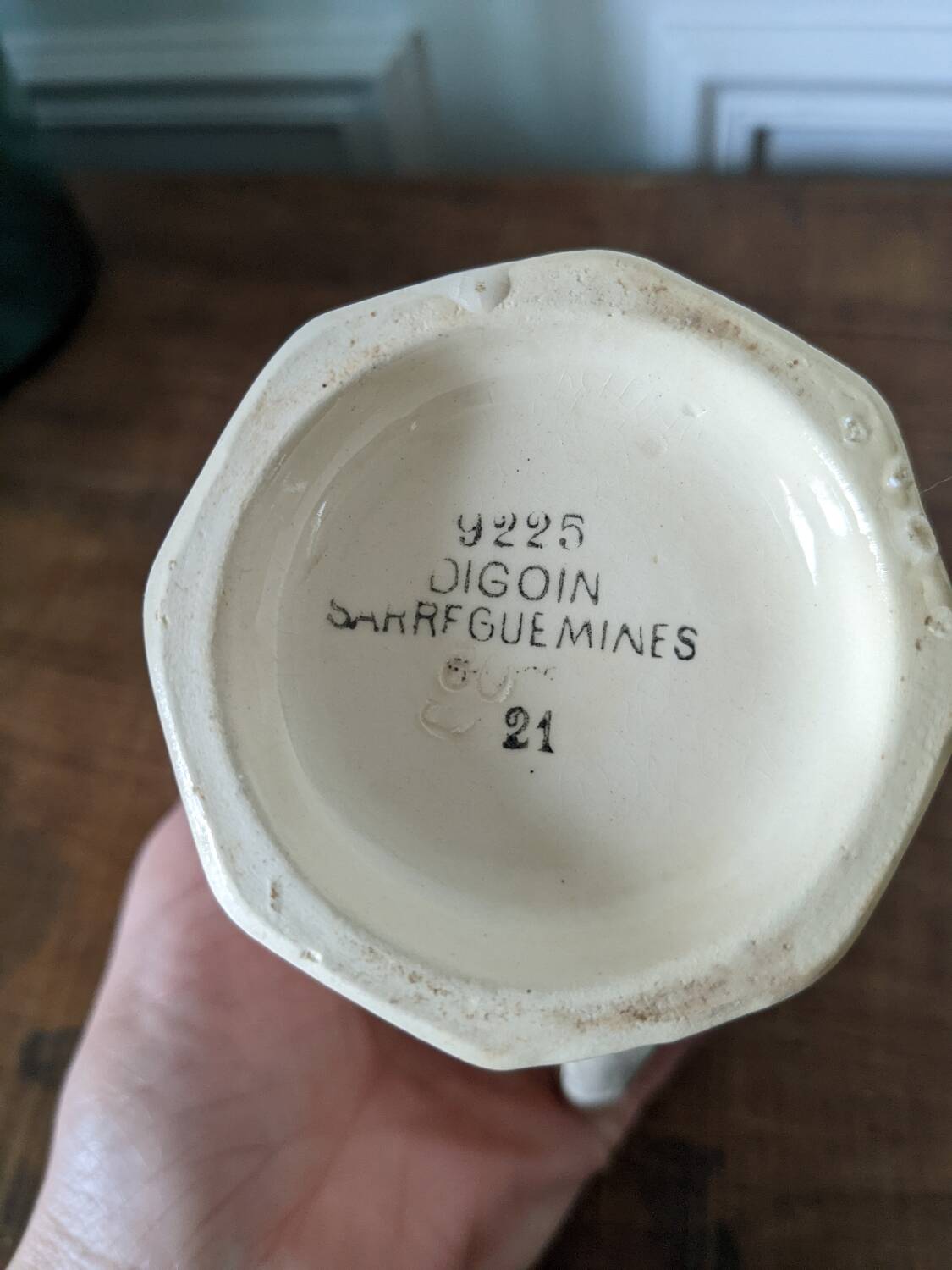 Digoin Sarreguemines milk jug