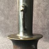 Vase soliflore à col étroit en bronze Chine XIXe