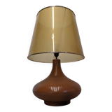XL living room lamp in glazed ceramic, 70s-80s