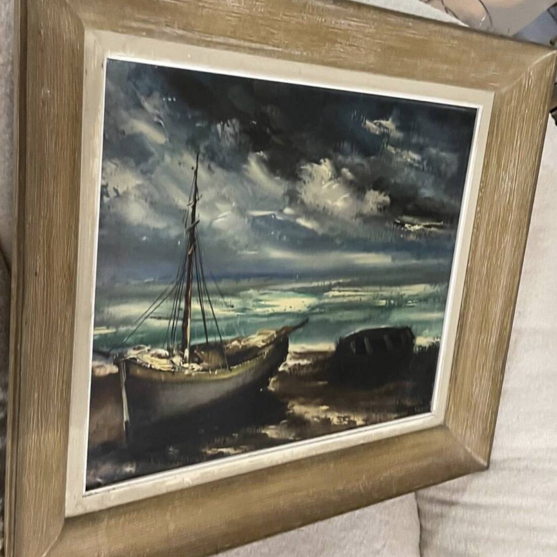 Maurice Vlaminck oil on canvas seascape
