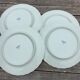 Lot of 4 flat plates, blue flowers model Gabrielle Porcelaine Limoges Bernardaud e