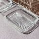 Art Deco Silver Plated Toast Rack, Matching Hammered Tray Crystal Butter Dishes