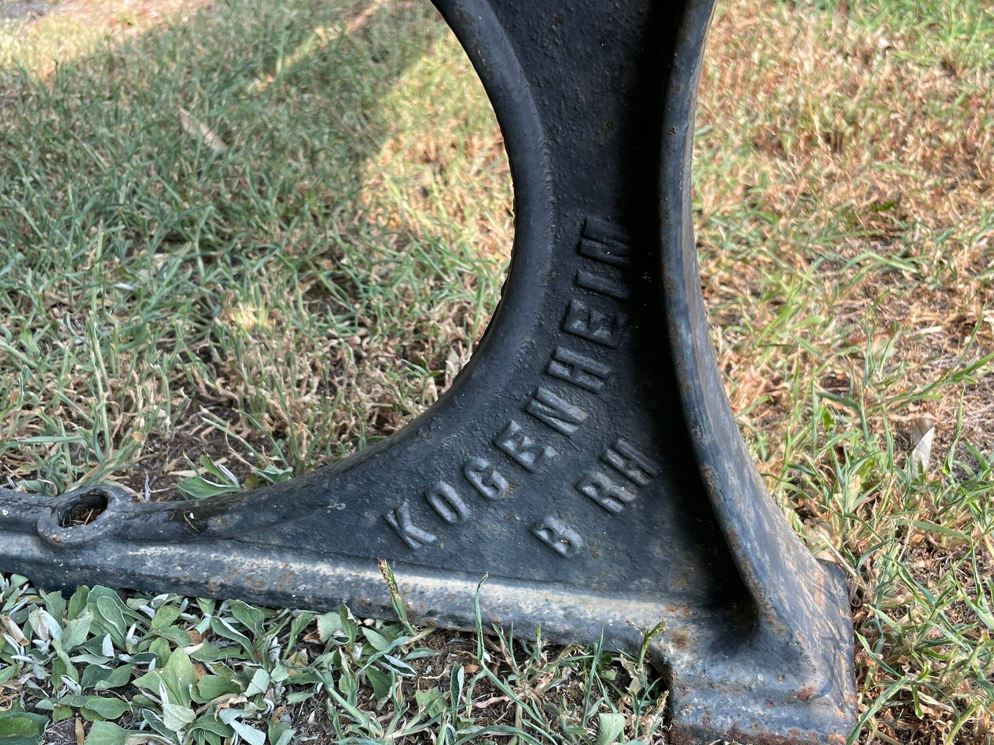 Antique garden bench