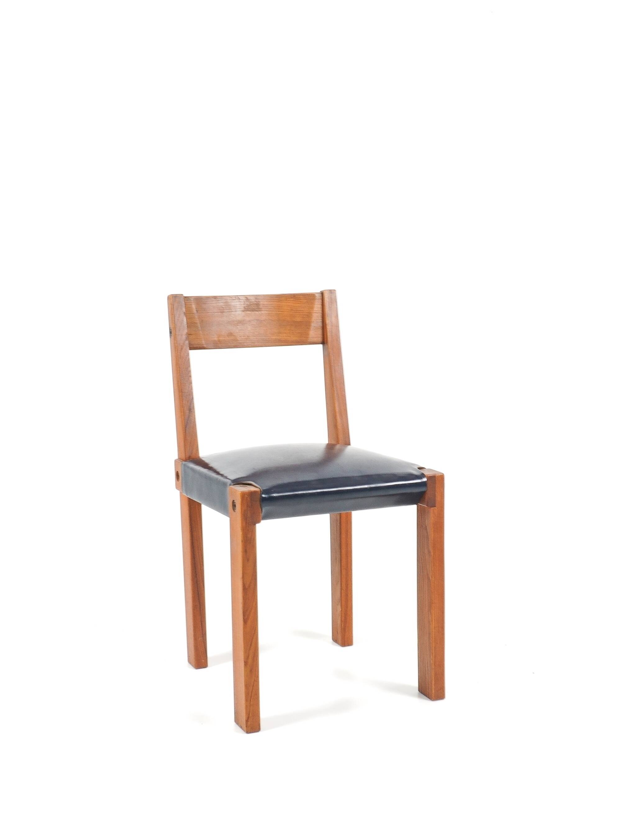 Pierre chapo - suite de 4 chaises mod. s24