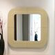 Miroir en plastique beige par Kartell, design Anna Castelli, Italie, années 1960