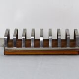 Porte-toasts teck et inox