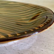 Large vintage ceramic dish by Sarreguemines, circa 1970's