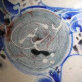 Old small bowl in enamelled terracotta, old earthenware