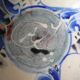 Old small bowl in enamelled terracotta, old earthenware
