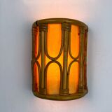 Mid-century rattan wall sconce, Italy, circa 1960s