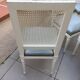 6 Louis XVI style chairs with canned back and leather seat