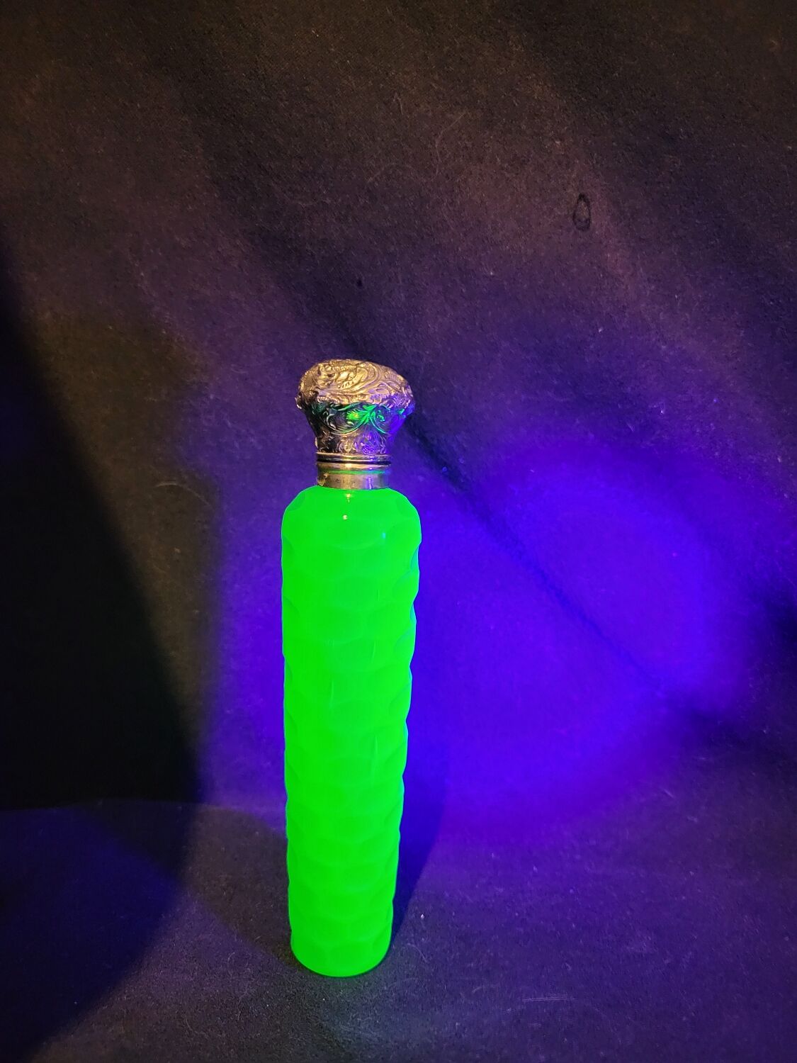 Opaline salt bottle