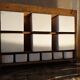 Ceramic and pine spice shelf