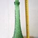 Decorative bottle carafe in Italian Empoli bubble glass