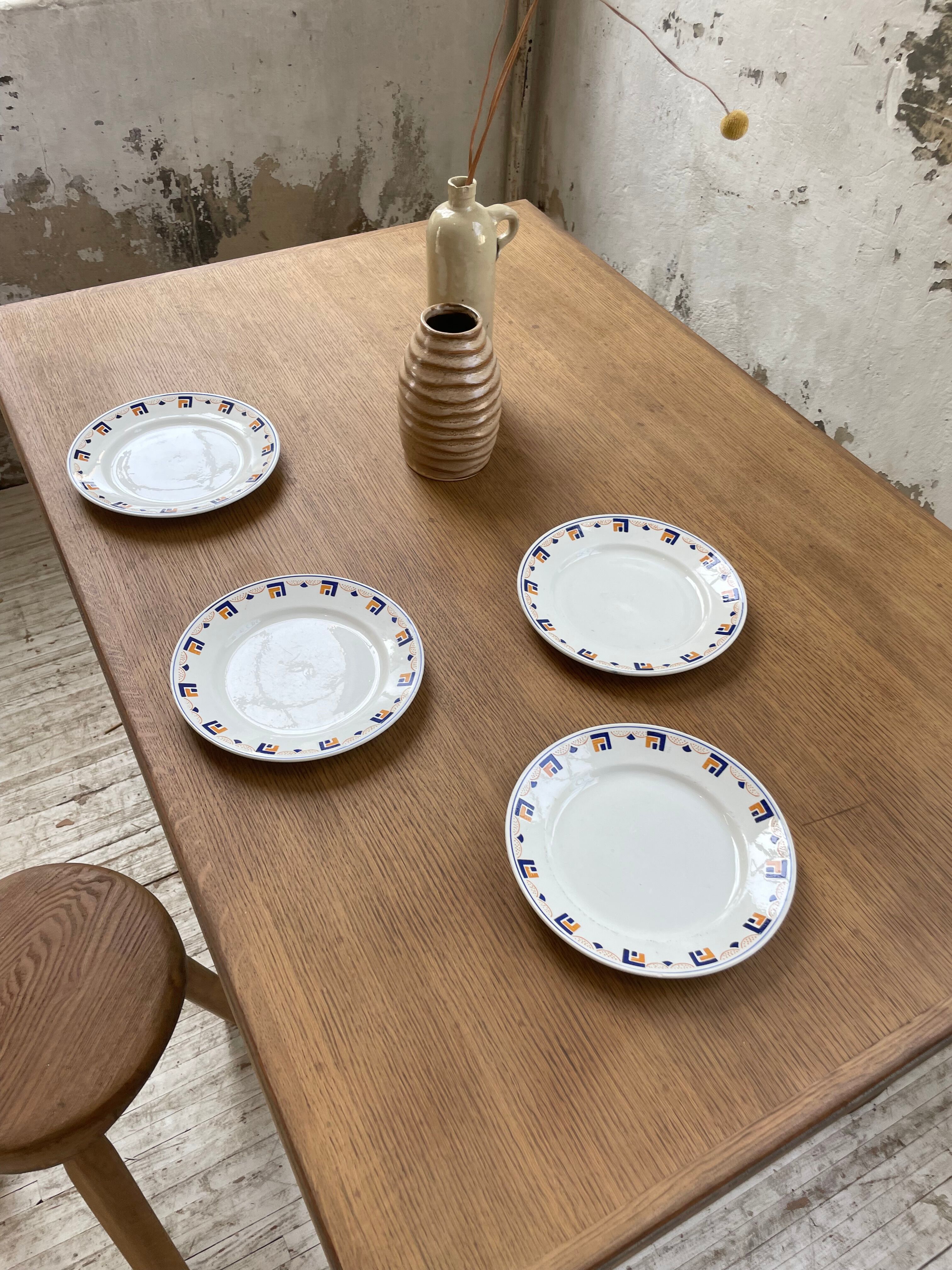4 Columbia Luneville plates