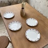 4 assiettes Columbia Luneville