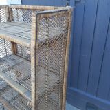 Etagere rotin ancienne