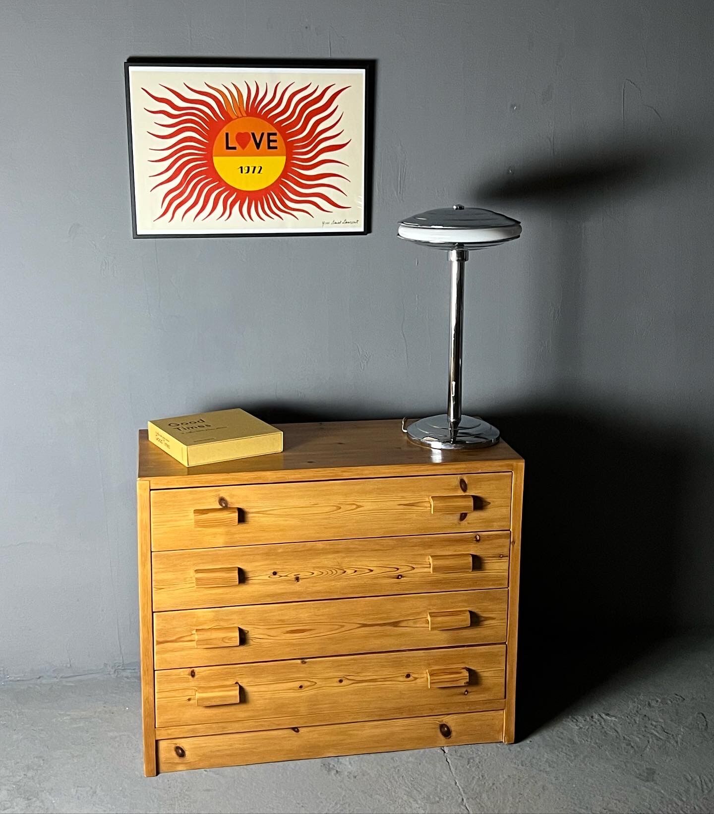 Pine chest of drawers 4 drawers, 80s