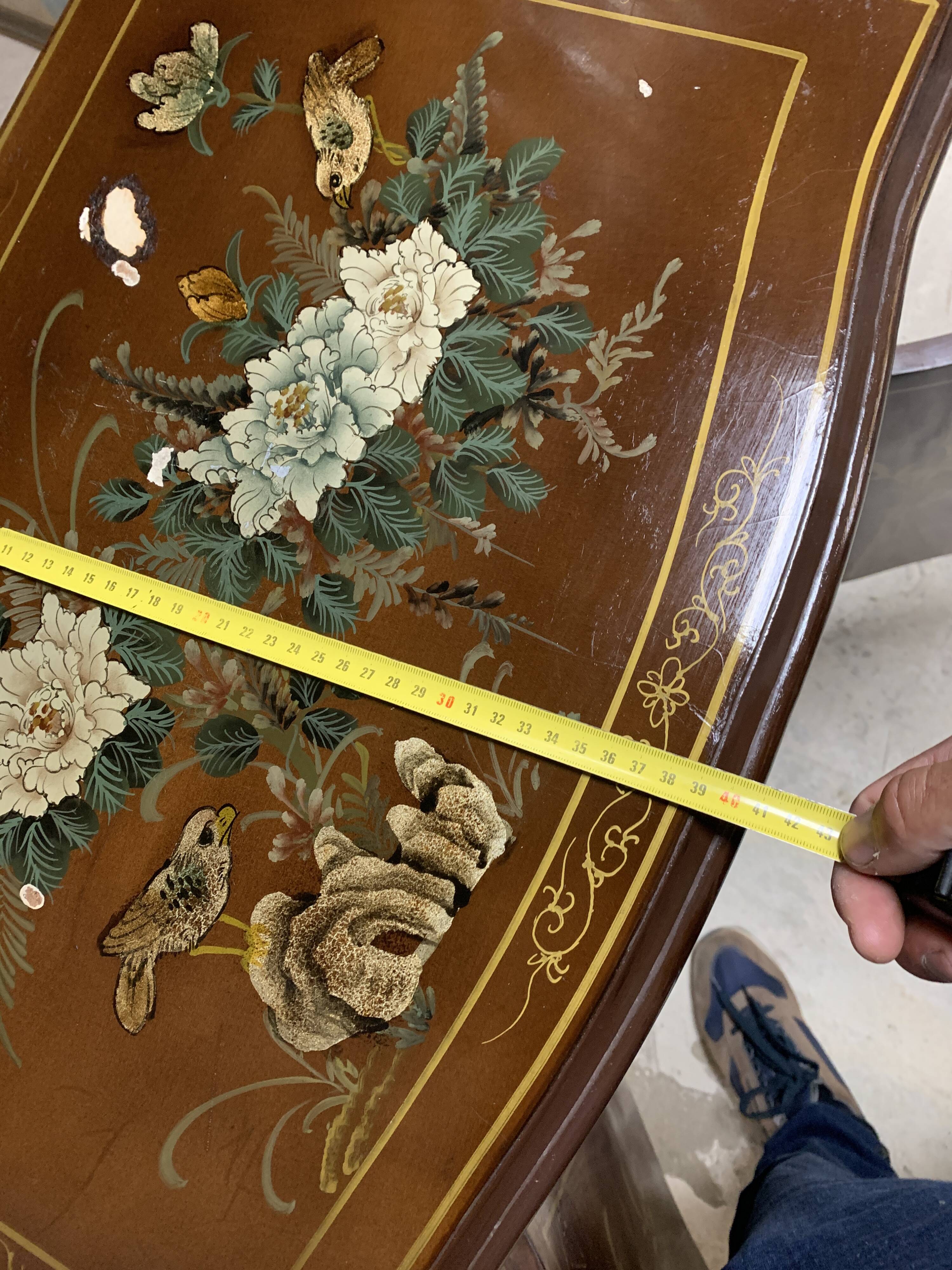 Chinese lacquered chest of drawers