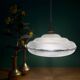 Vintage frosted glass lampshade pendant light