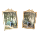 Set of two frames to be installed