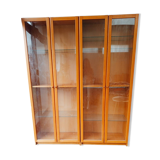 armoire bois marron orange brulé clair