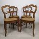 4 chaises paillées