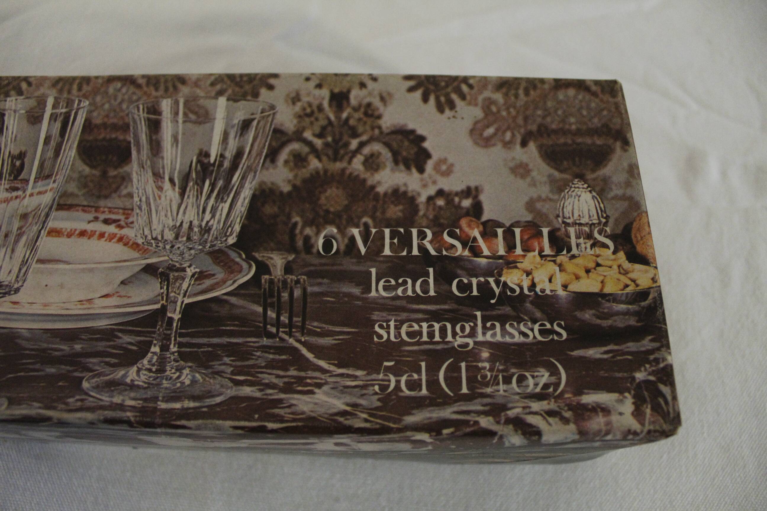 Set of 6 new Arques crystal glasses