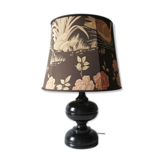 Lamp foot black wood