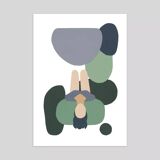 Blue clouds - art print (30 x 40) signed ackeogh